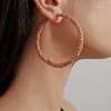 Exaggerated Denim Earring Orange 1