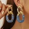 F Irregular Leopard Blue