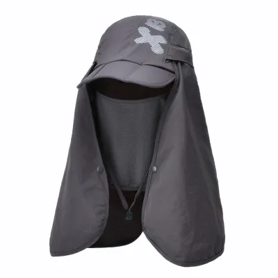 Fashion Casual Solid Color Outdoor Large Shawl Folding Sun Hat Baseball Cap