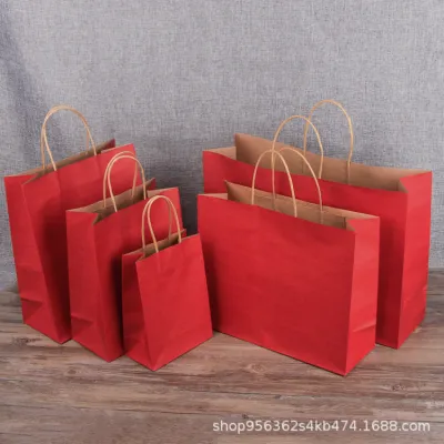 42*13*31cm Multiple Specifications Kraft Paper Shopping Bag