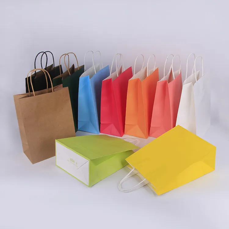 42*13*31cm Multiple Specifications Kraft Paper Shopping Bag