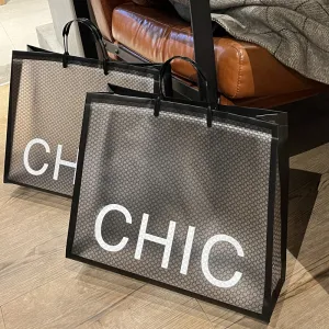 Fashion Transparent PVC Gift Shopping Bag