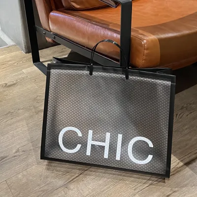 Fashion Transparent PVC Gift Shopping Bag