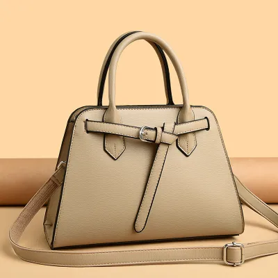 Women Fashion Casual Solid Color Large Capacity Handbag