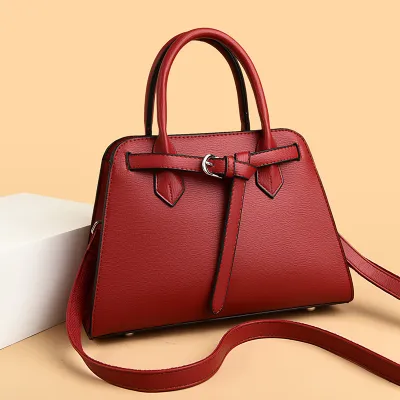 Women Fashion Casual Solid Color Large Capacity Handbag