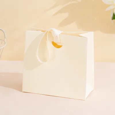 Fashion Simple Solid Color Paper Jewelry Shopping Bags