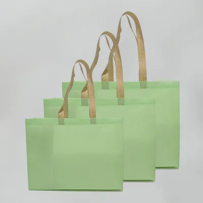 Fashion Solid Color Non-Woven Clothing Shopping Bag 10pcs/Pack