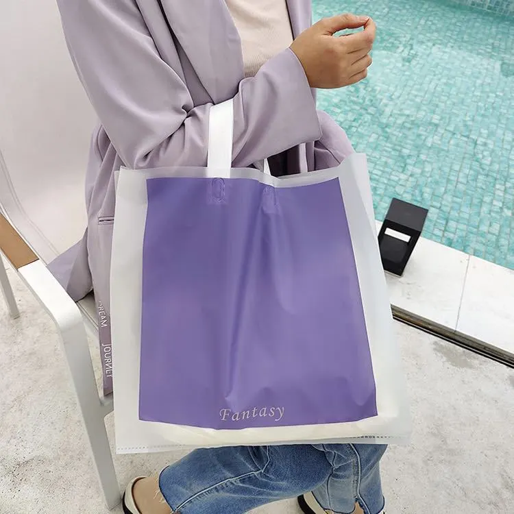 Fashion Eva Frosted Plastic Shopping Bag 50pcs