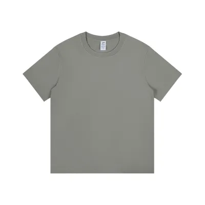 Men's Fashion Solid Color Cotton Crewneck Short Sleeve T-Shirt
