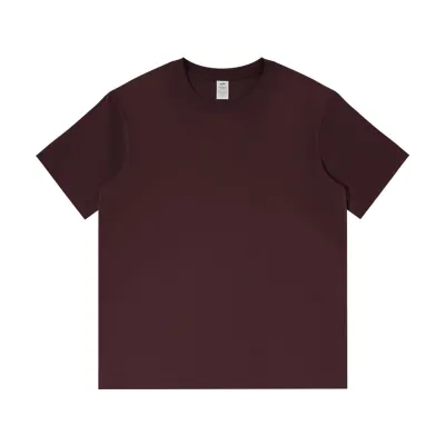 Men's Fashion Solid Color Cotton Crewneck Short Sleeve T-Shirt