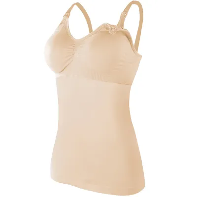 Lactation Solid Color Camisole Women Nursing Camis
