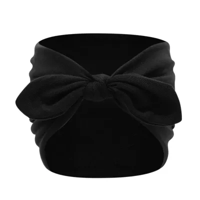 Wide-Brimmed Rabbit Ears Unisex Cloth Plaid Geometric Headband