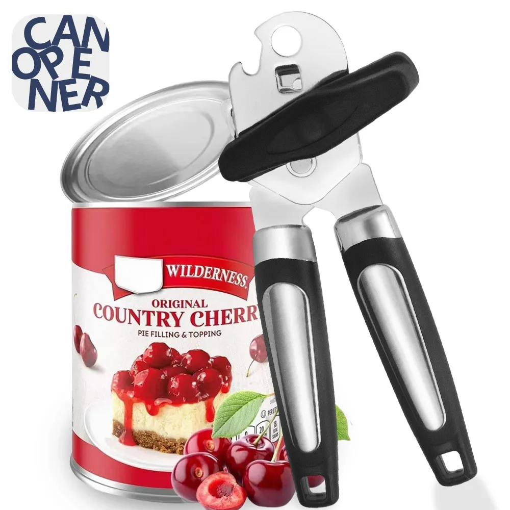Multifunction Manual Three-In-One Kitchen Can Opener Stainless Steel