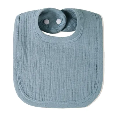 Kids Baby Simple Solid Color Cotton 4-Layer U Bib