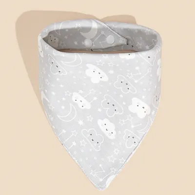 Kids Baby Fashion Cute Pure Cotton Cartoon Printed Triangle Bib