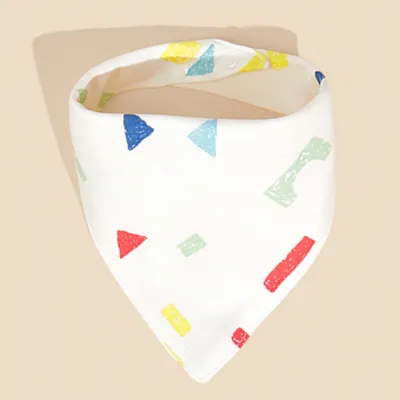 Kids Baby Fashion Cute Pure Cotton Cartoon Printed Triangle Bib