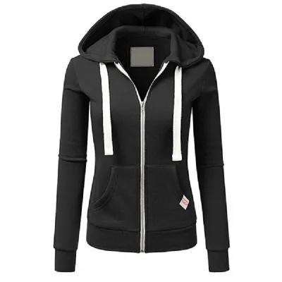 Casual Women Sports Pocket Cardigan Zipper Hoodie