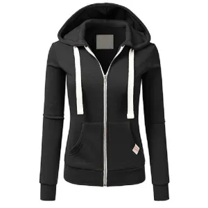 Casual Women Sports Pocket Cardigan Zipper Hoodie