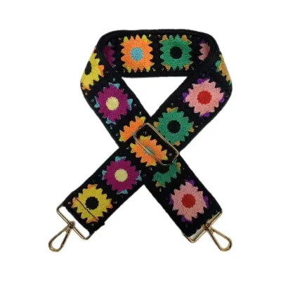 Fashion Casual Boho Multicolor Thickened Embroidered Strap Bag Accessories