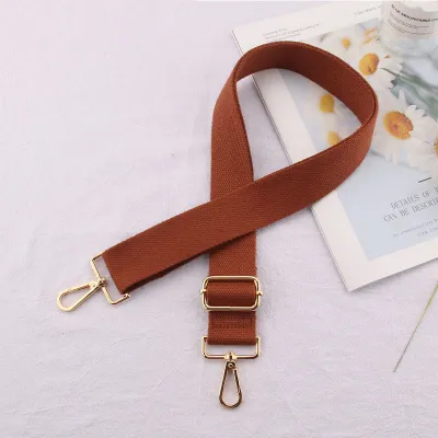 Fashion Simple Solid Color Wide Strap Bag Accessories