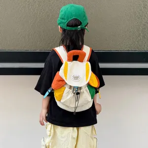 Kids Boys and Girls Fashion Casual Waterproof Outdoor Nylon Backpack with Curved Shoulder Strap