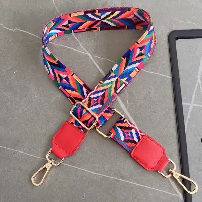 Fashion Woven Printed Adjustable Wide Strap Bag Accessories
