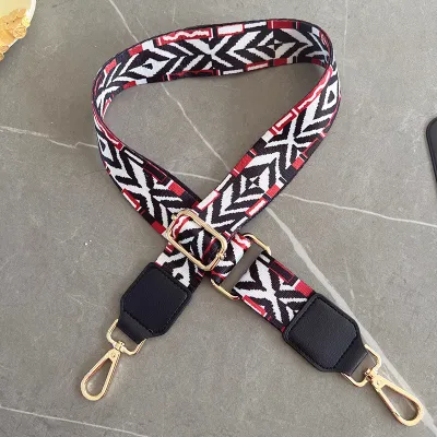 Fashion Woven Printed Adjustable Wide Strap Bag Accessories