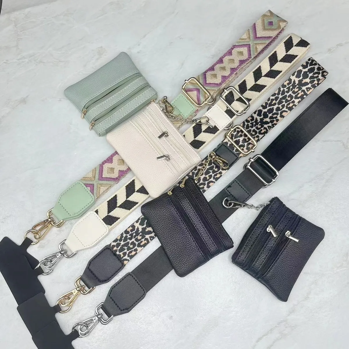 Fashion Weaving Printed Shoulder Strap Bag Accessories