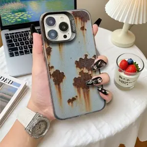 Retro Rusty Hard Shell Phone Case for Apple