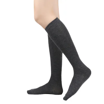 Women Fashion Three Bar Striped Mid-Tube Calf Socks