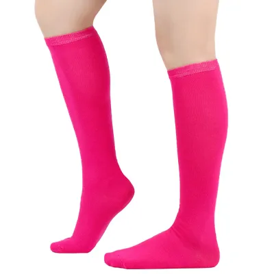 Women Fashion Three Bar Striped Mid-Tube Calf Socks