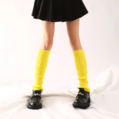 Women Fashion Autumn Winter Multicolor Knitted Thick Leg Sleeve Socks
