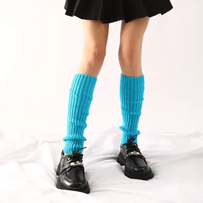 Women Fashion Autumn Winter Multicolor Knitted Thick Leg Sleeve Socks