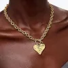 Peach Heart-Necklace