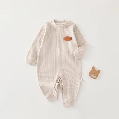 Kids Baby Boys Girls Floral Cotton Long Sleeve Bodysuit Unisex Pullover