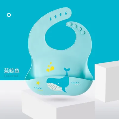 Baby Cute Cartoon Print Food Grade Silicone Burp Cloth
