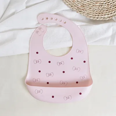 Baby Cute Print Silicone Burp Cloth Neutral Food Grade Silicone Cartoon Pattern