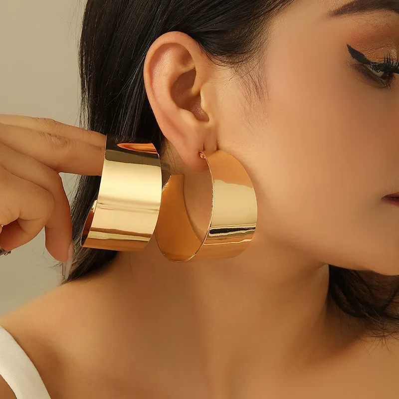 Fashion Design Metal Temperament Hoop Earrings