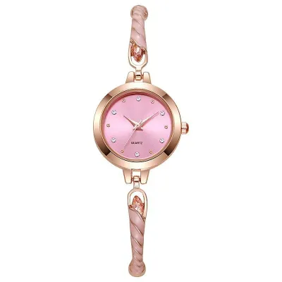 Antique Vintage Full Rhinestone Adjustable Bracelet Watch for Women Light Luxury Heart Geometric Alloy