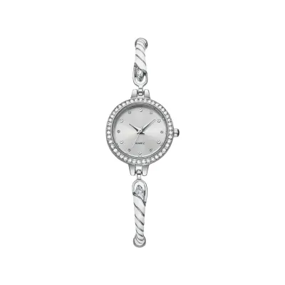 Antique Vintage Full Rhinestone Adjustable Bracelet Watch for Women Light Luxury Heart Geometric Alloy
