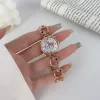 Rose Gold KT Cat Watch Chain S1195A