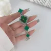Silver Green Watch Chain 1196A