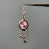 Pink Wheat Ears Pull Watch
