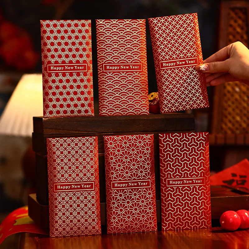 Happy New Year Chinese Style Red Envelope 6pcs/sets