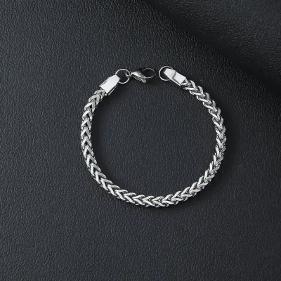 Fashion Simple Stainless Steel Unisex Bracelet