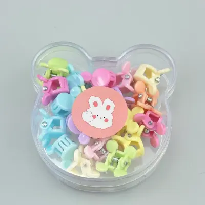 Kids Cute Candy Flower Hair Grip Small Grab Clip