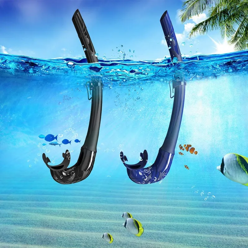 Odorless Silicone Breathing Tube Swimming Snorkel for Women