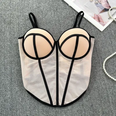 Women Sexy Mesh Corset Top Spice Girls Style