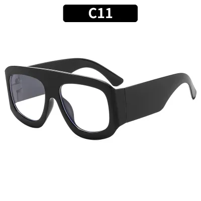 Large Frame Square Fashion Sunglasses PC Lens