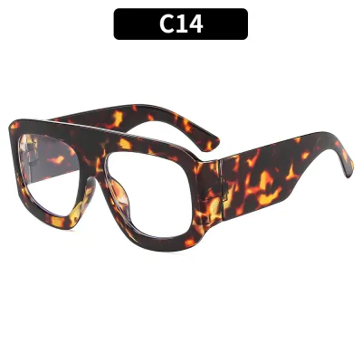 Large Frame Square Fashion Sunglasses PC Lens